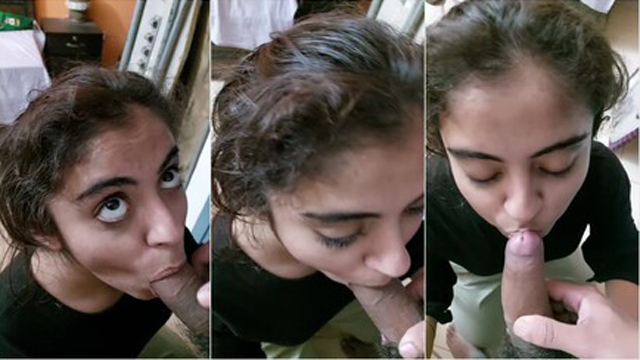 Indian Horny Cute Babe Sucking Dick