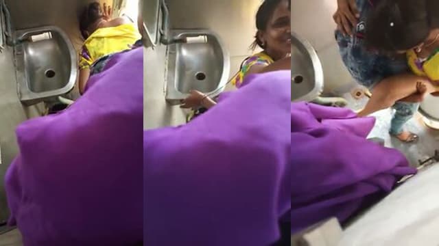 Village Boy Fucking Girl – Train Toilet Desi Viral