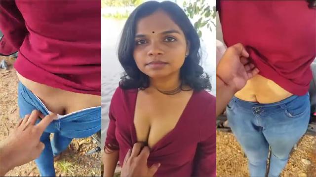 Cute Girlfriend Outdoor Fun With boyfriend Mamakutty